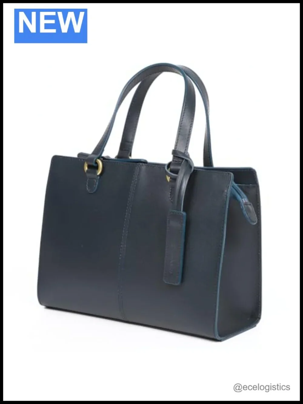 Genuine Leather Mini Tote Bag - Elegant Handbag, Crossbody Shoulder Purse